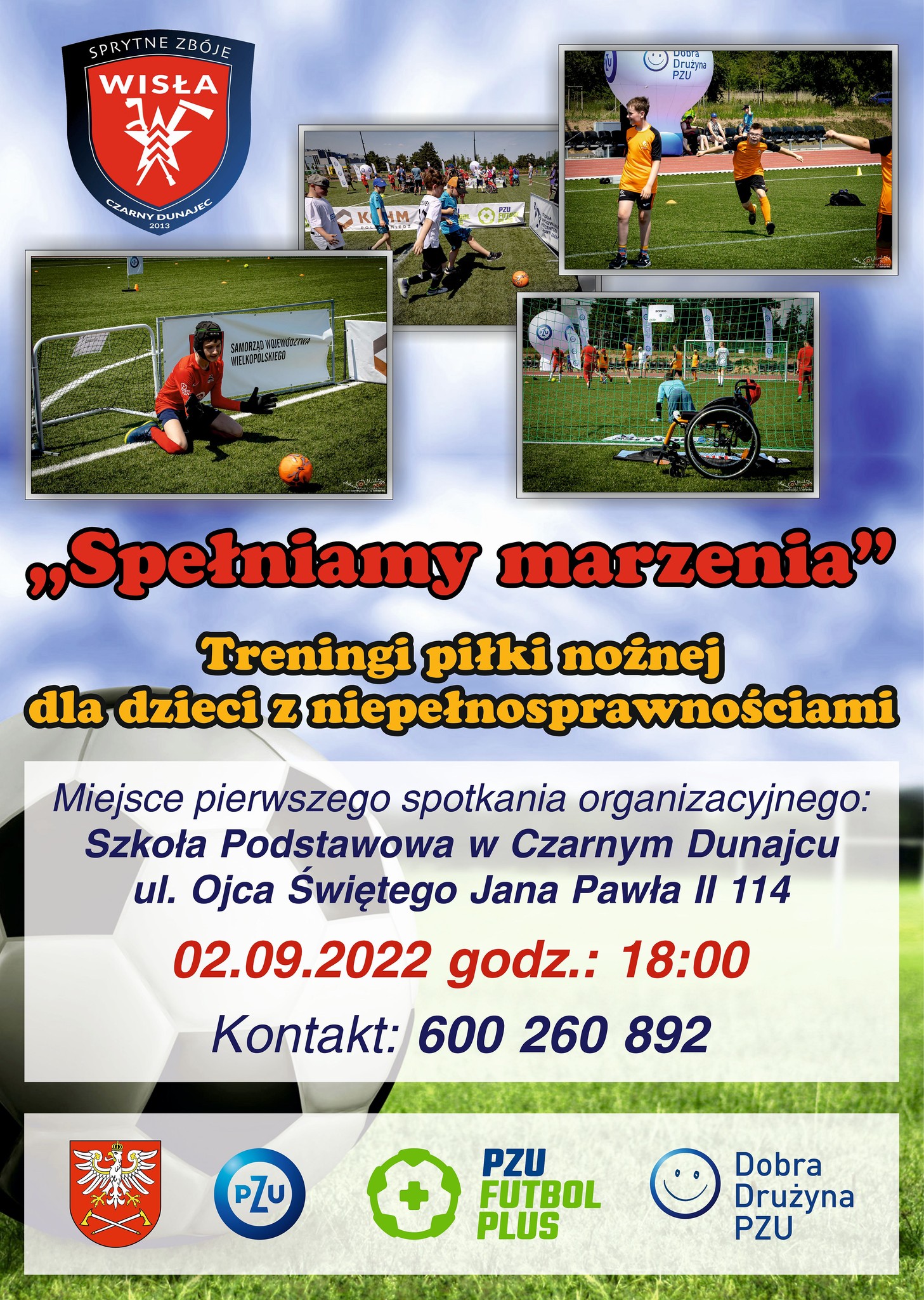 Treningi piłki nożnej dla dzieci z niepełnosprawnościami
